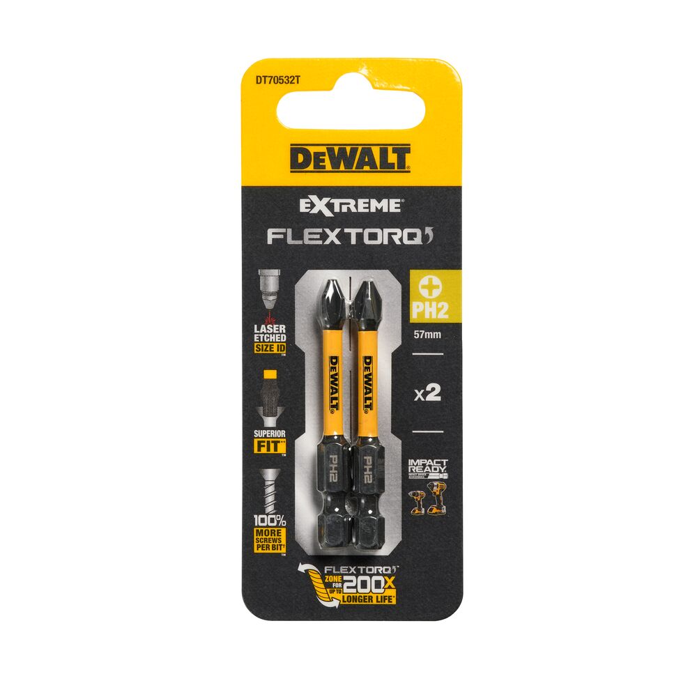 DeWalt set udarnih bitova DT70532T PH2 x 57mm 2 komada