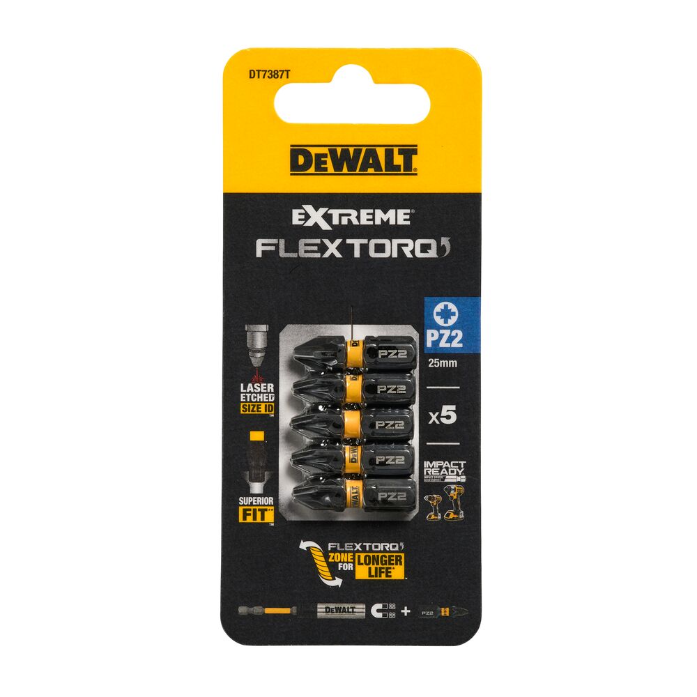 DeWalt set udarnih bitova DT7387T PZ2 x 25mm 5 komada