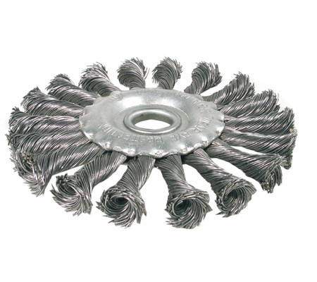 BGS četka žičana za brusilicu ravna 125mm upletena žica 3986