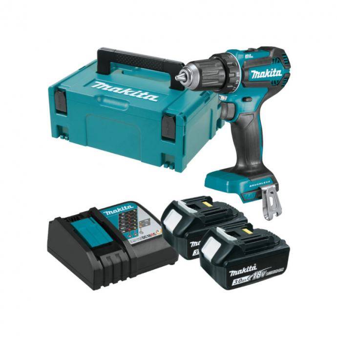 Makita aku bušilica - odvijač DDF485RFJ 2x3,0Ah