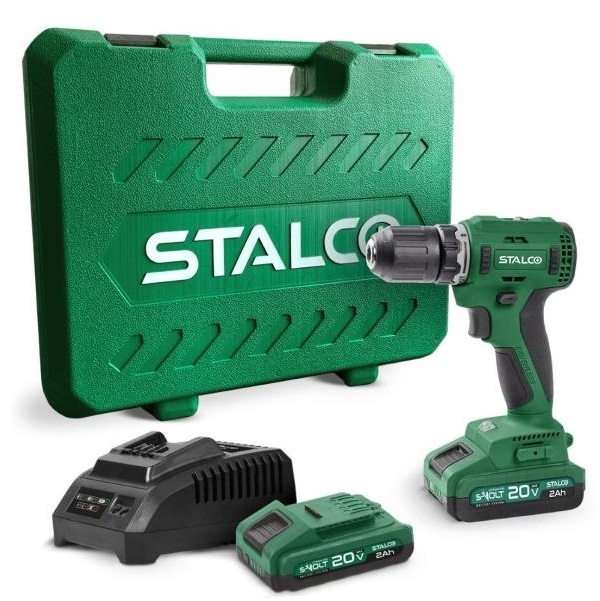 Stalco aku odvijač DS20-55BL 20V 2x2,0Ah +punjač +kofer 97310