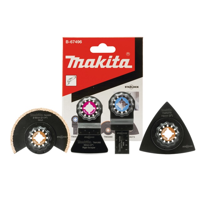 Makita set pribora za multifunskcijski alat 4-djelni B-67496 za pločice - Slika 6