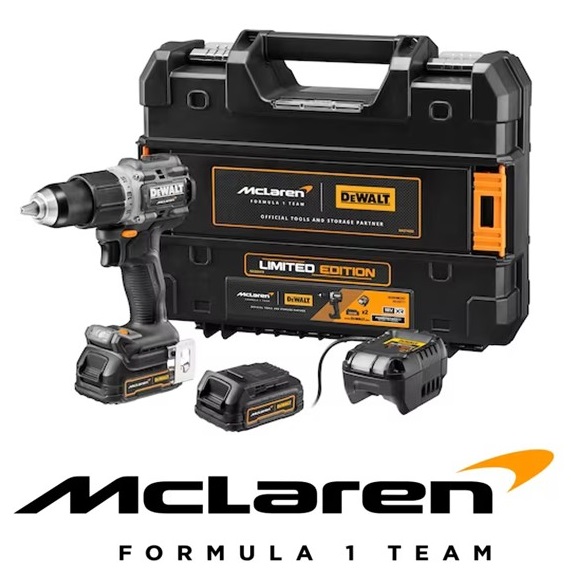 DeWalt McLaren F1 aku udarna bušilica 18V 90Nm 2x1,7Ah Powerstack - Slika 8