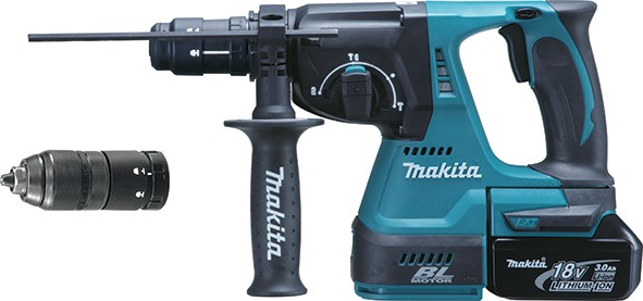 Makita aku bušilica-čekić DHR243RFJ 18V 2x3,0Ah - Slika 2