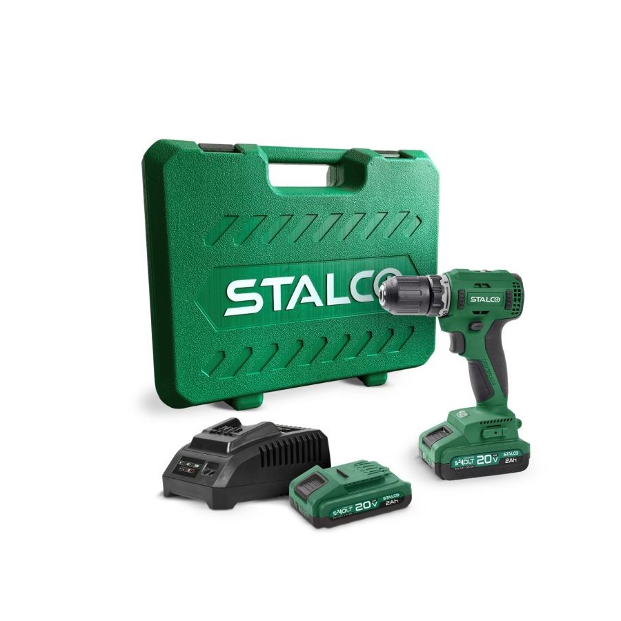 Stalco aku odvijač DS20-55BL 20V 2x2,0Ah +punjač +kofer 97310 - Slika 3
