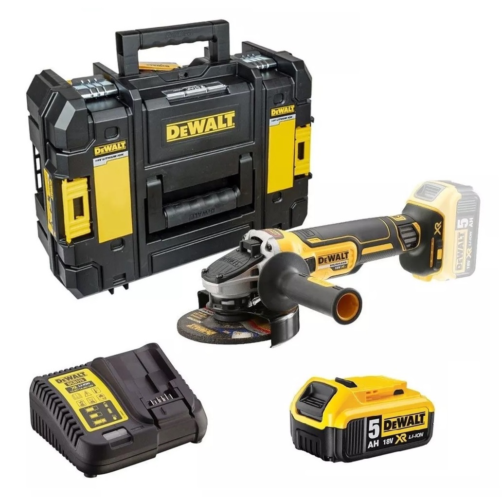 DeWalt aku kutna brusilica DCG405P1 18V 1x5,0Ah, kofer