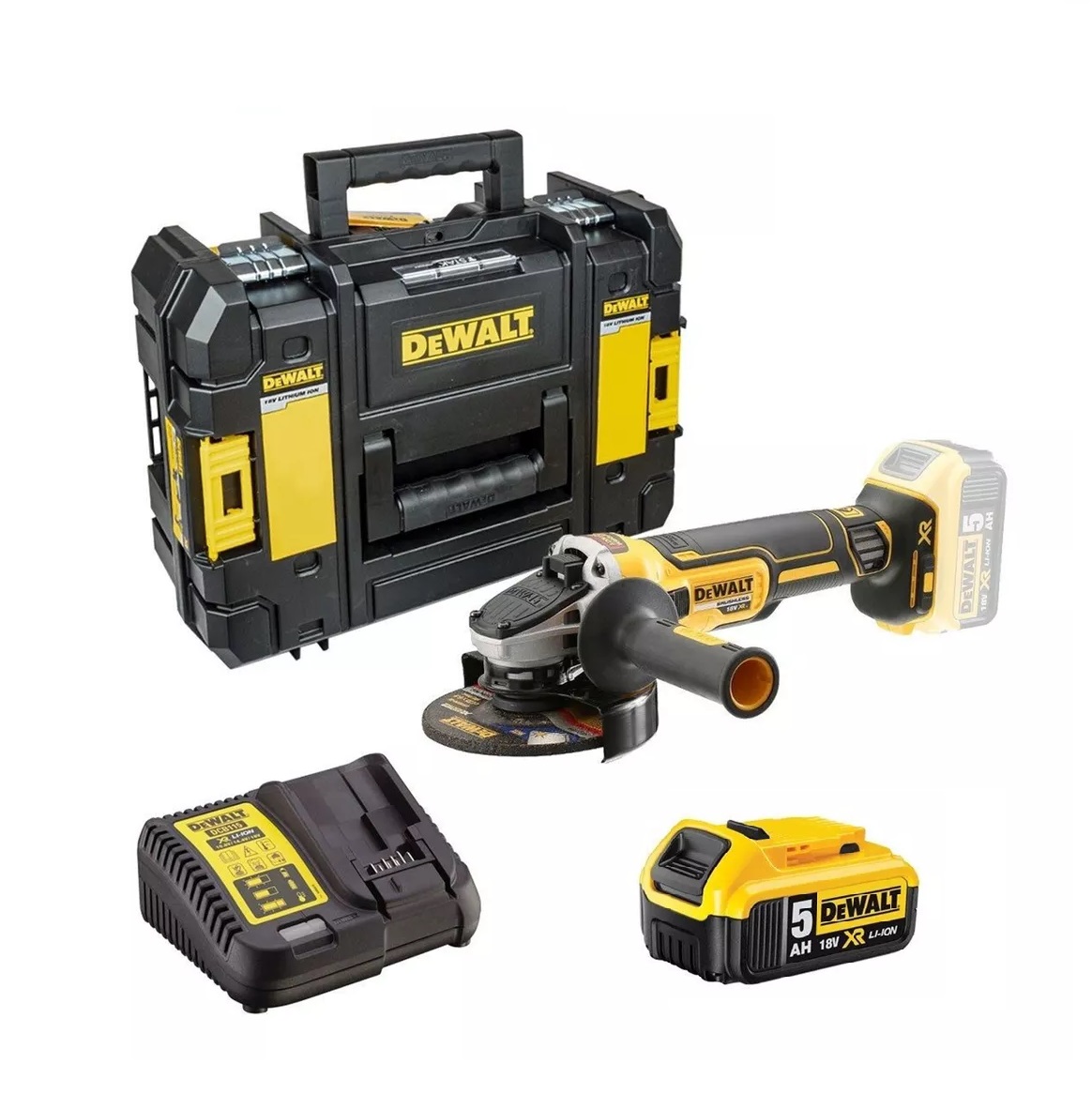 DeWalt aku kutna brusilica DCG405P1 18V 1x5,0Ah, kofer - Slika 4