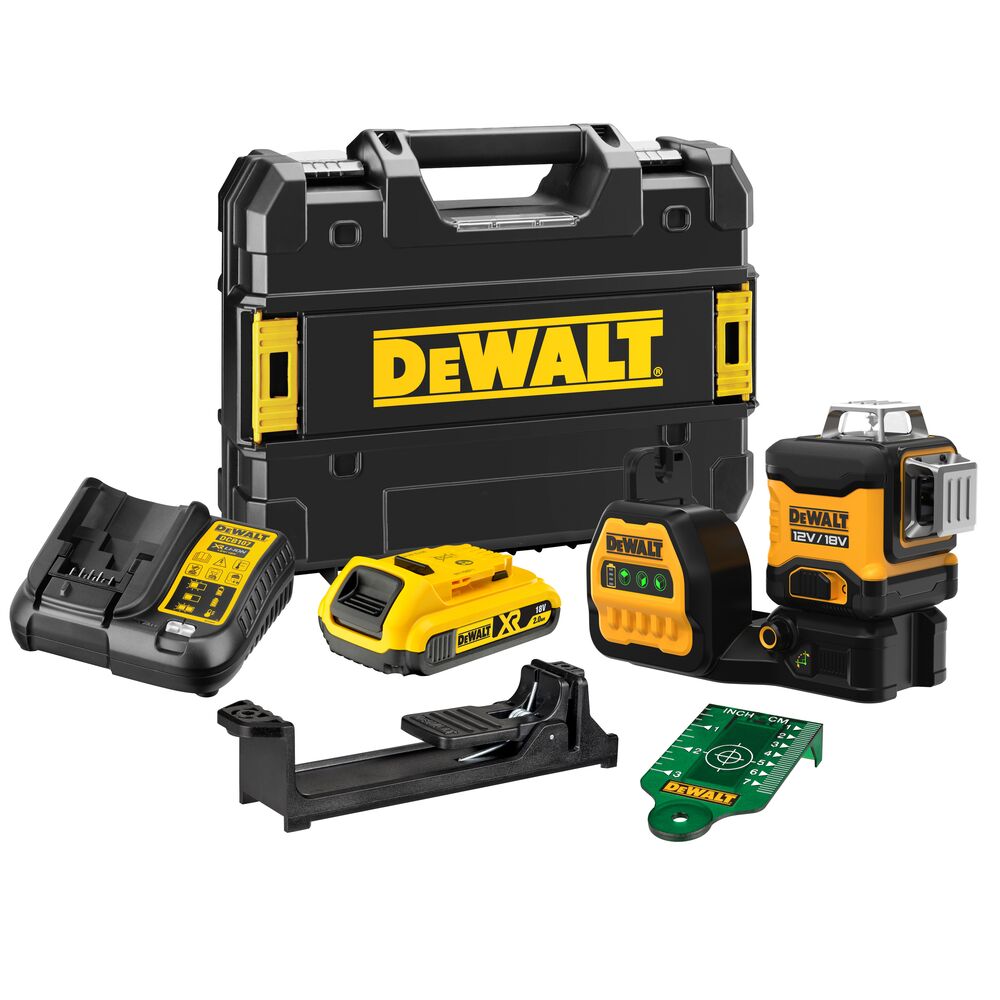 DeWalt aku laserski nivelir DCE089D1G18 12/18V 1×2,0Ah zeleni - Slika 2