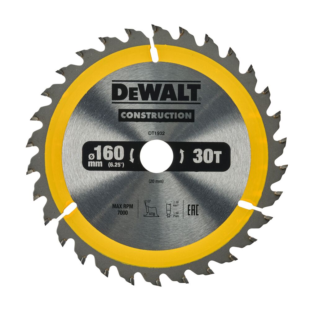 DeWalt list kružne pile 160x20 30Z DT1932 za drvo