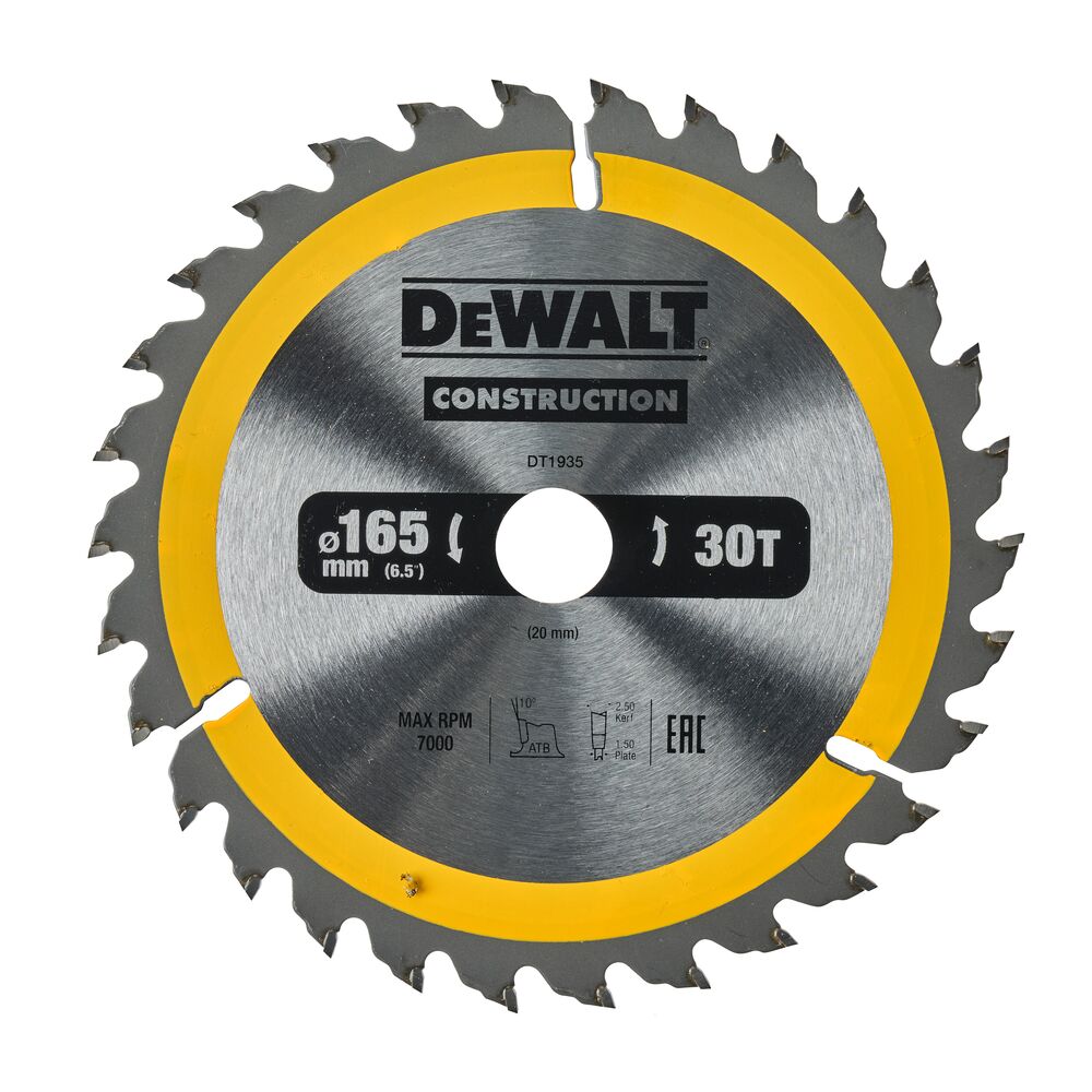DeWalt list kružne pile 165x20 30Z DT1935 za drvo