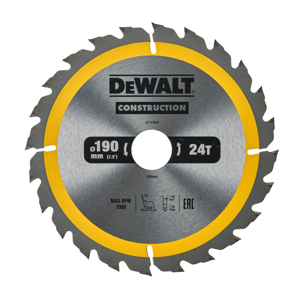 DeWalt list kružne pile 190x30 24Z DT1944 za drvo
