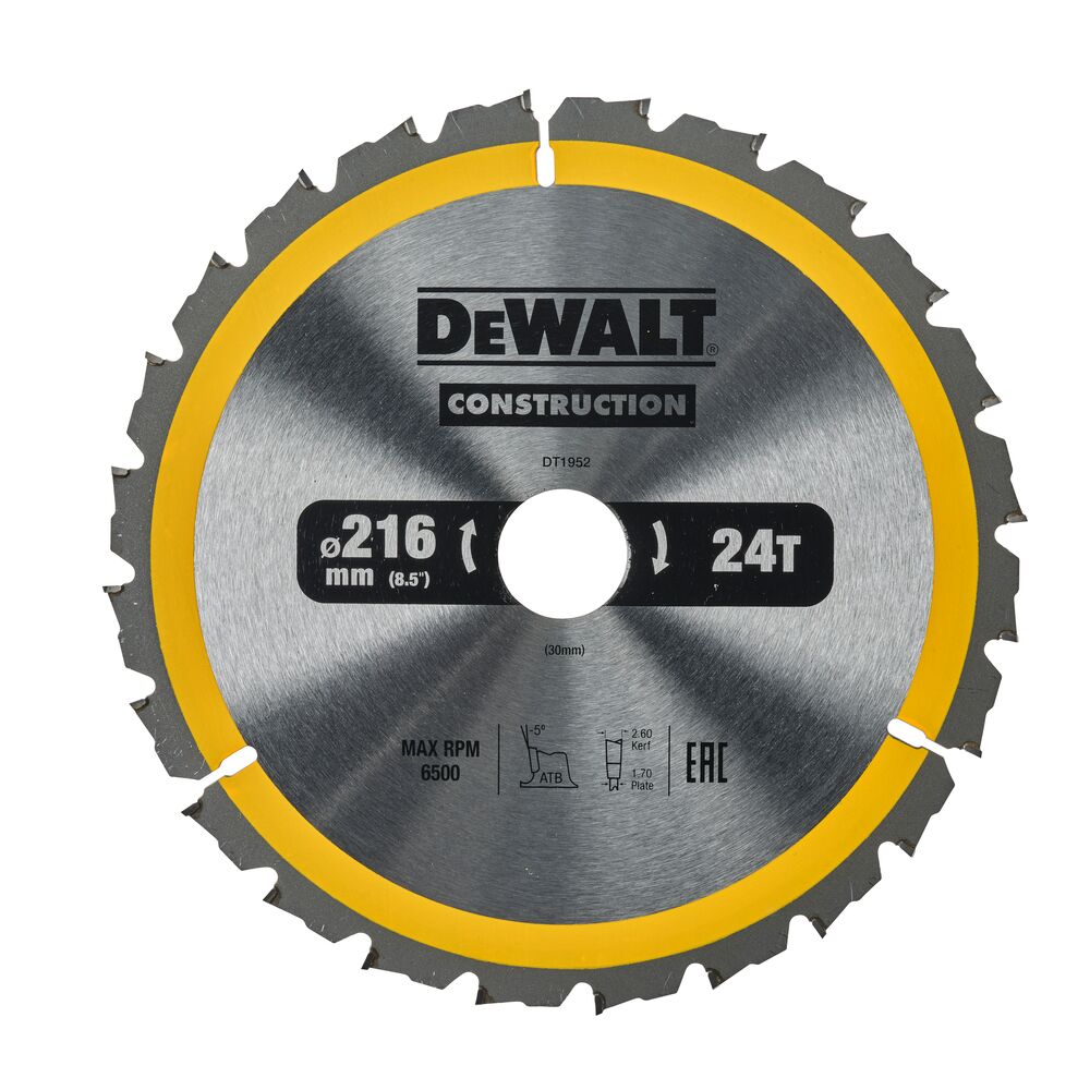 DeWalt list kružne pile 216x30 24Z DT1952 za drvo