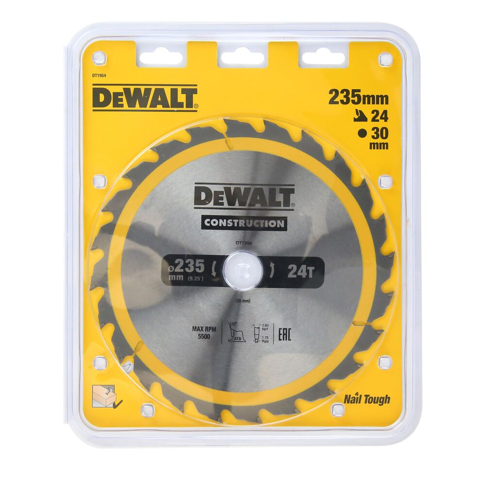 DeWalt list kružne pile 235x30 24Z DT1954 za drvo - Slika 2