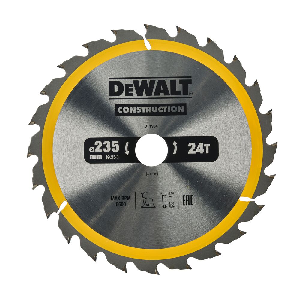 DeWalt list kružne pile 235x30 24Z DT1954 za drvo