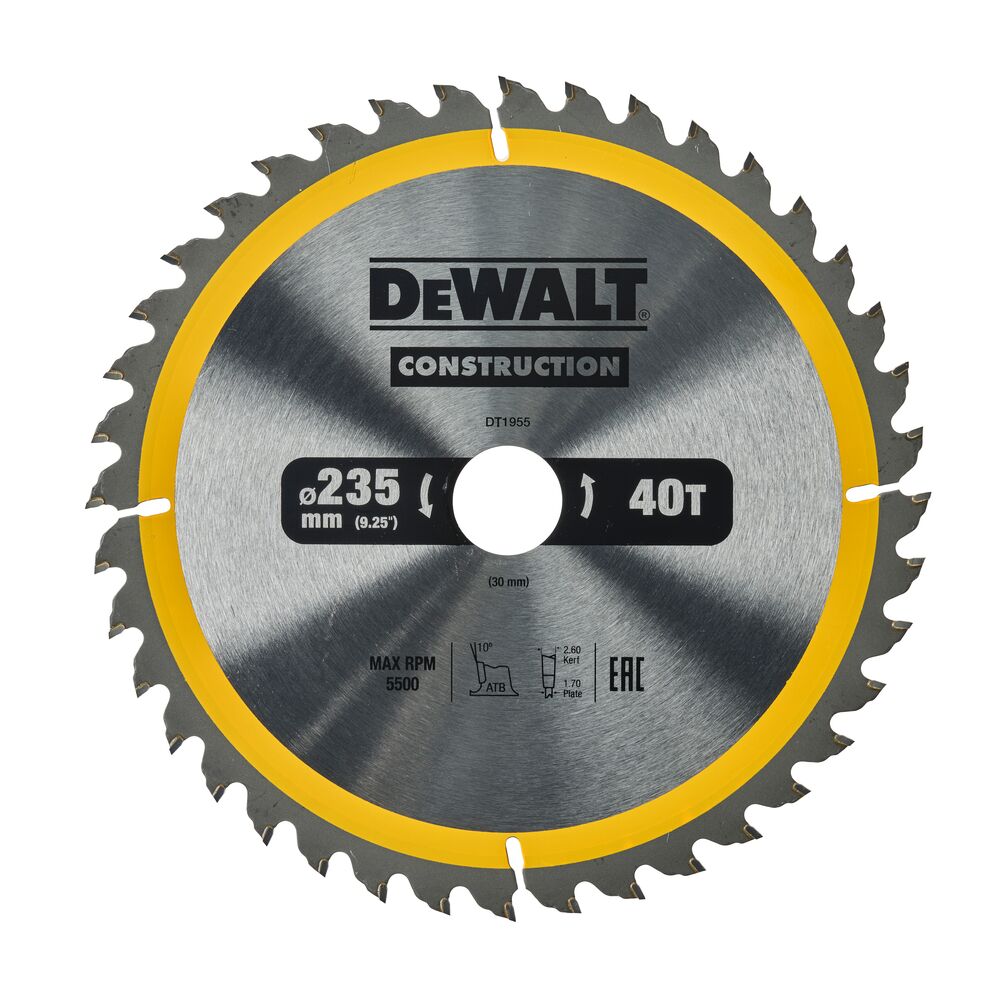 DeWalt list kružne pile 235x30 40Z DT1955 za drvo