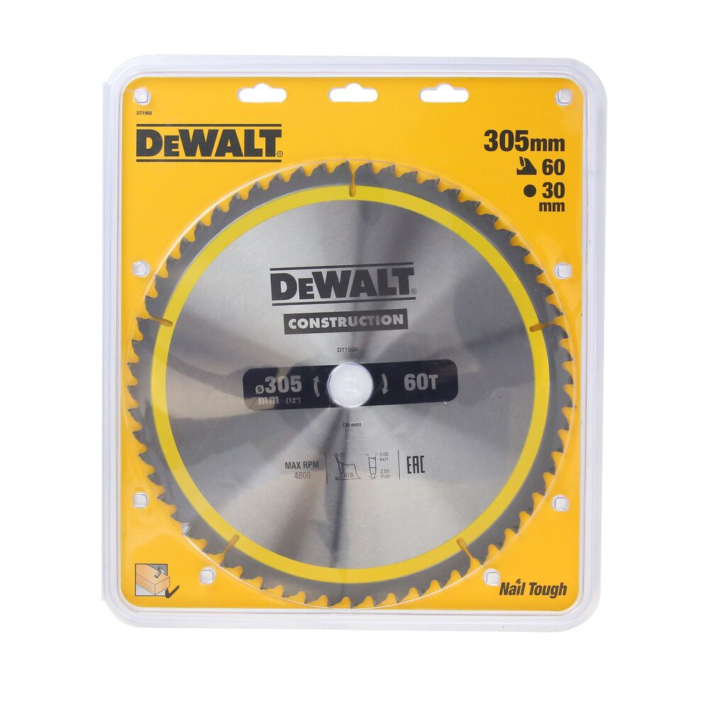 DeWalt list kružne pile 305x30 60Z DT1960 za drvo - Slika 2