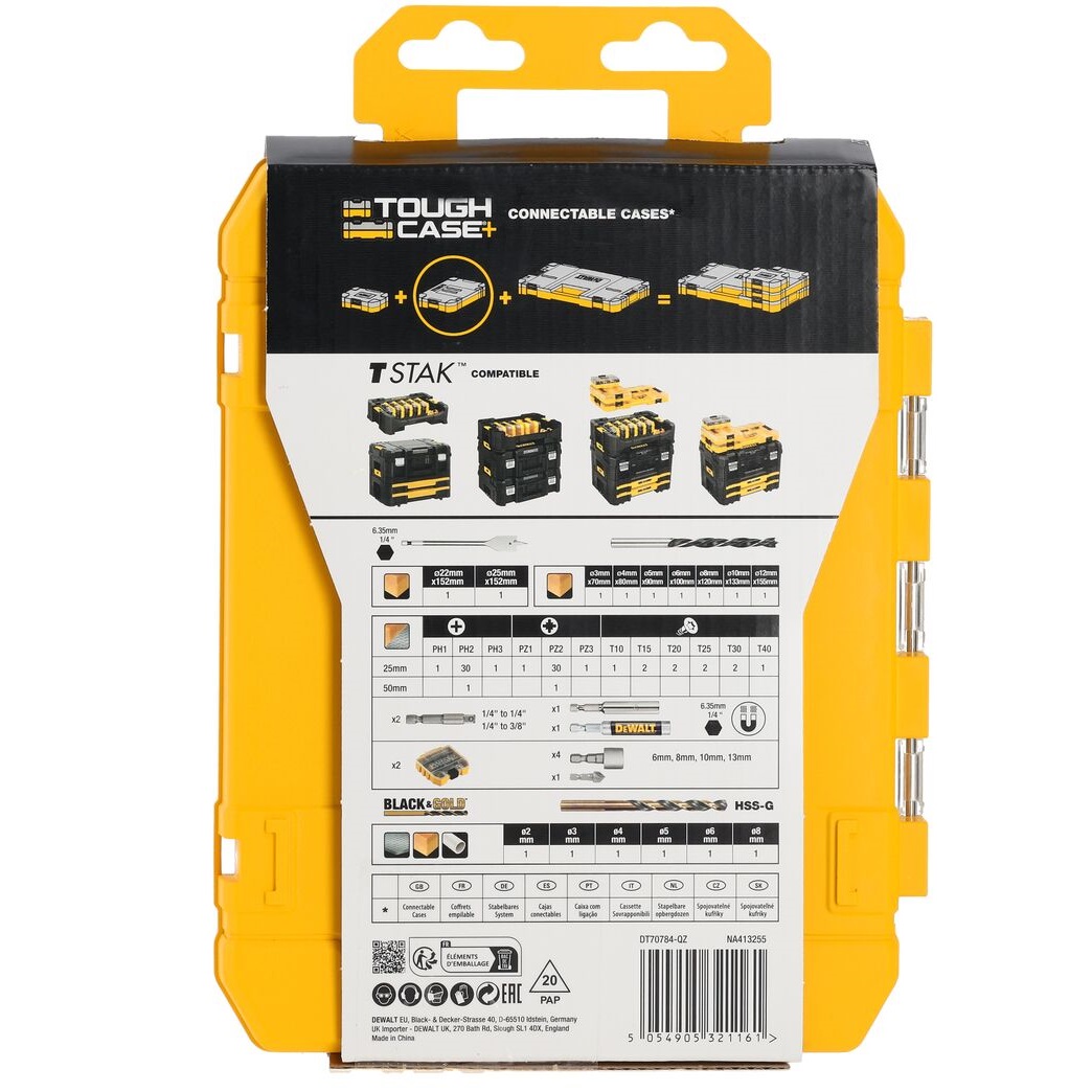 DeWalt set svrdala i bitova 100kom DT70784 100 godina DeWalta - Slika 5