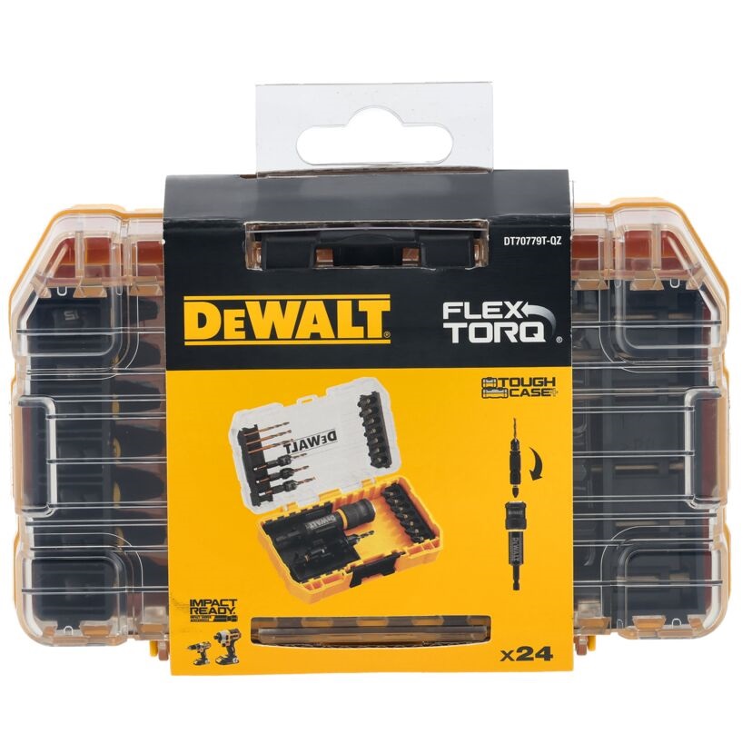 DeWalt set svrdala i bitova Flip&Drive 24kom DT70779T 100 godina DeWalta - Slika 2