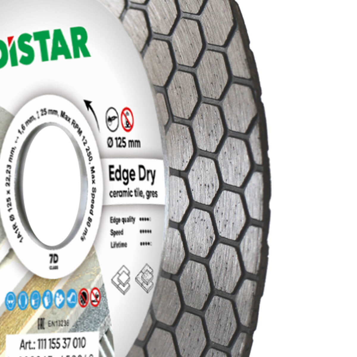 Distar rezna i brusna ploča za porculan 125 Edge Dry 125mm DS5883 - Slika 4