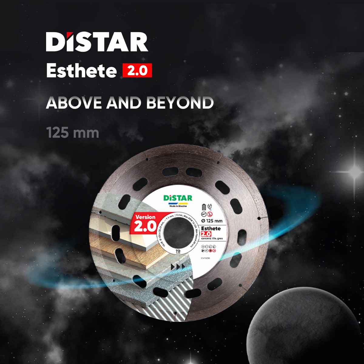 Distar rezna ploča ESTHETE 2.0 za porculan i gres, 125×1,1mm - Slika 5