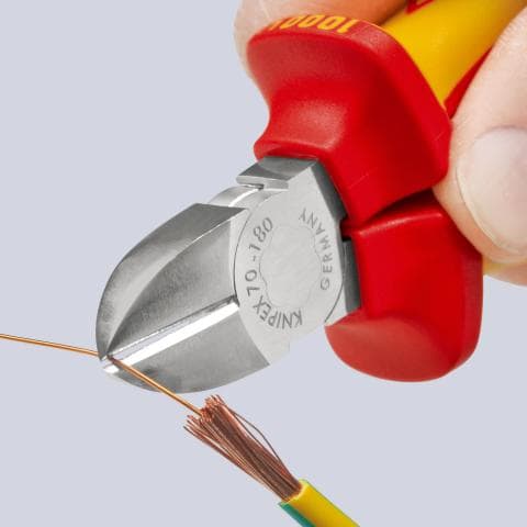 Knipex kliješta sjekača bočna 180mm 1000V 70 06 180 - Slika 2