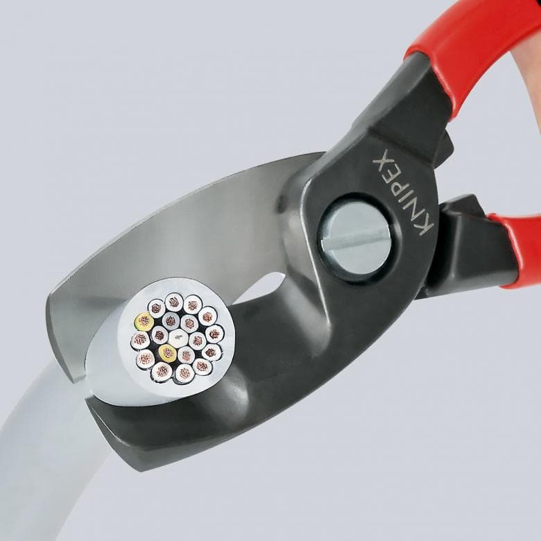Knipex škare s dvost. oštricama 200mm za kabele 95 11 200 - Slika 4