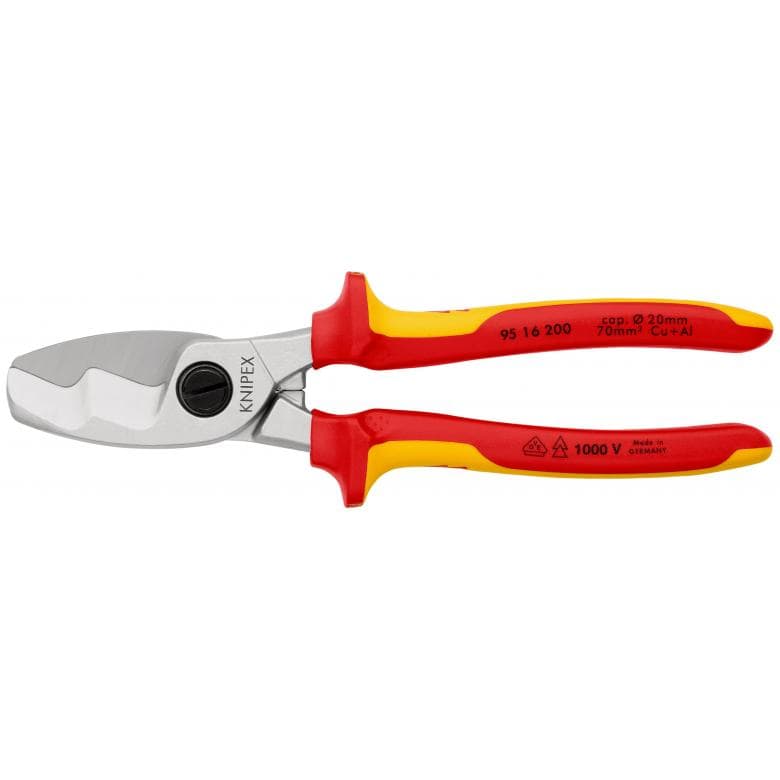 Knipex škare s dvost. oštricama 200mm VDE 1000V 95 16 200