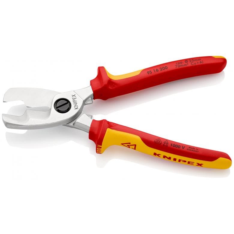 Knipex škare s dvost. oštricama 200mm VDE 1000V 95 16 200 - Slika 2