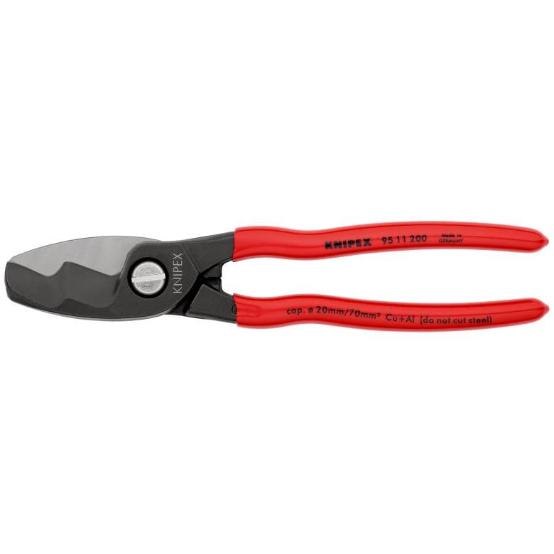 Knipex škare s dvost. oštricama 200mm za kabele 95 11 200