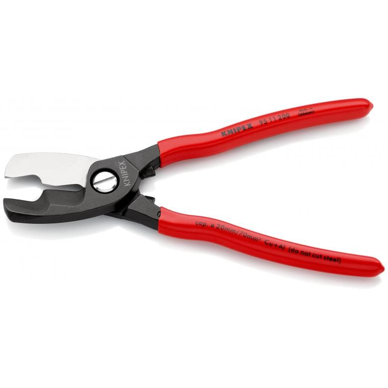 Knipex škare s dvost. oštricama 200mm za kabele 95 11 200 - Slika 2