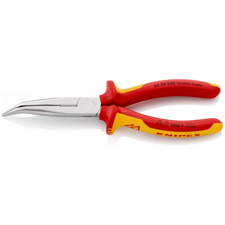Knipex kliješta poluokrugla špic kriva 200mm 1000V 26 26 200 - Slika 3