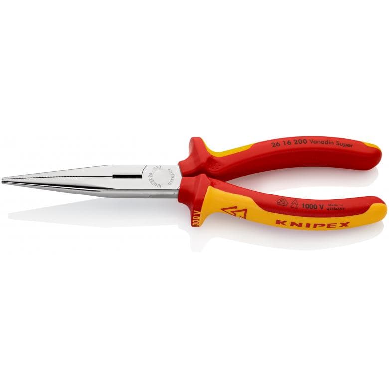 Knipex kliješta ravna špic 200mm 1000V 26 16 200