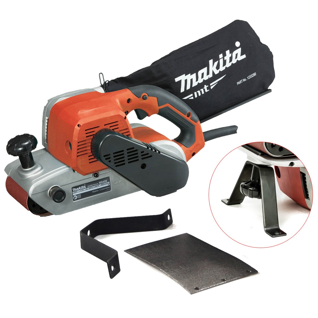 Makita MT tračna brusilica M9400 940W 100x610mm - Slika 2