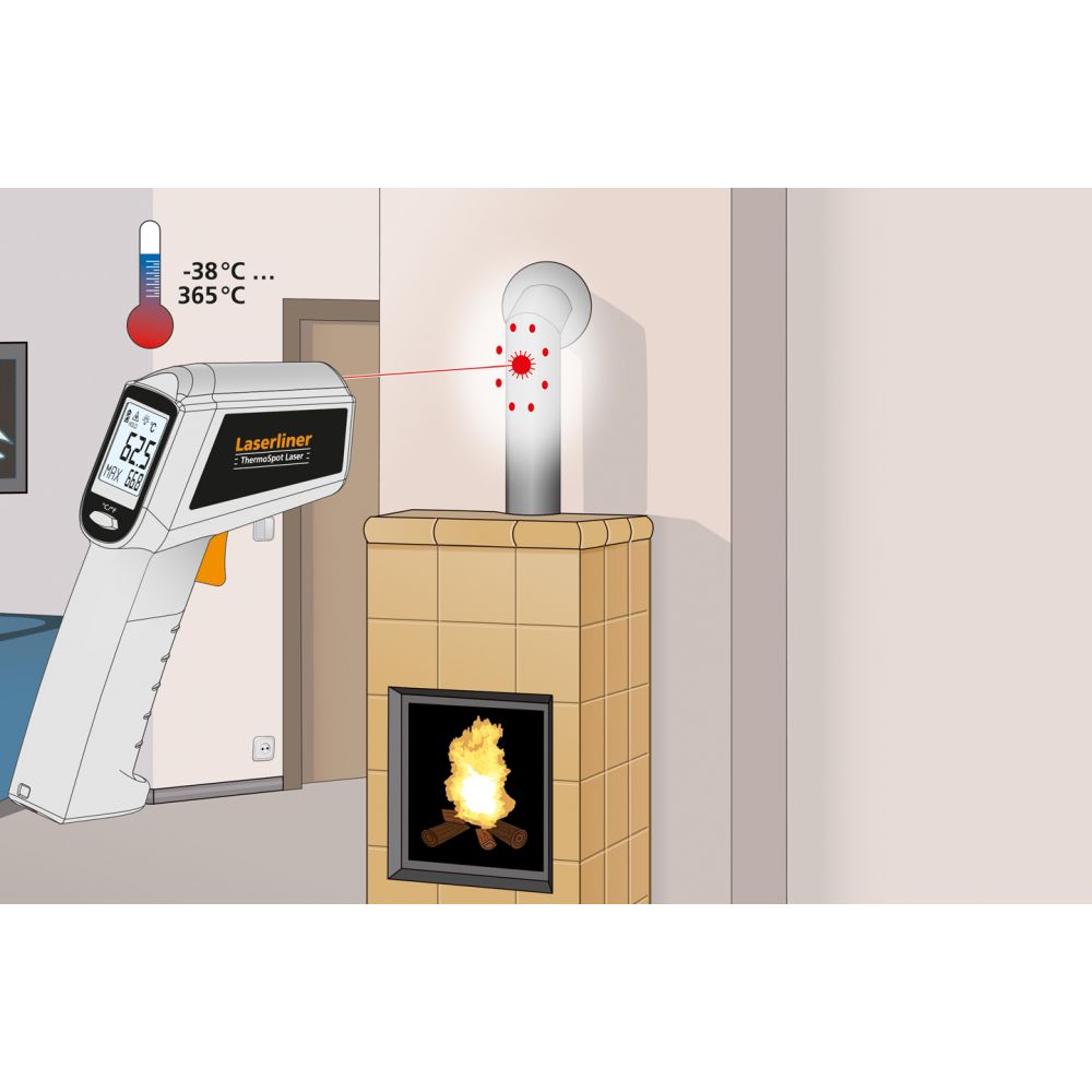 Laserliner termometar laserski -38°C - 365°C ThermoSpot 082.040A - Slika 6