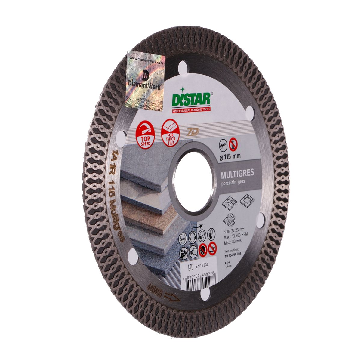 Distar rezna ploča MULTIGRES, DS 5808 115mm - Slika 3
