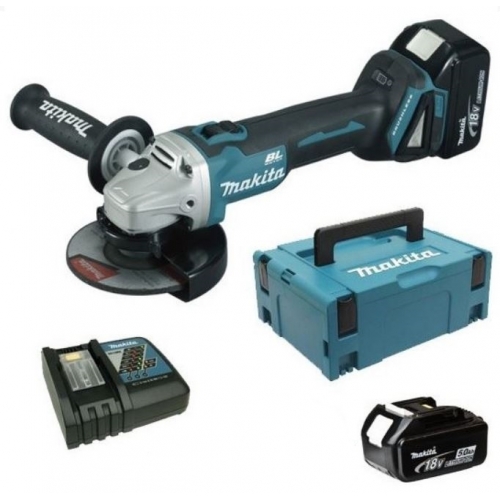 Makita aku kutna brusilica DGA504RTJ 18V 2x5,0Ah - Slika 4
