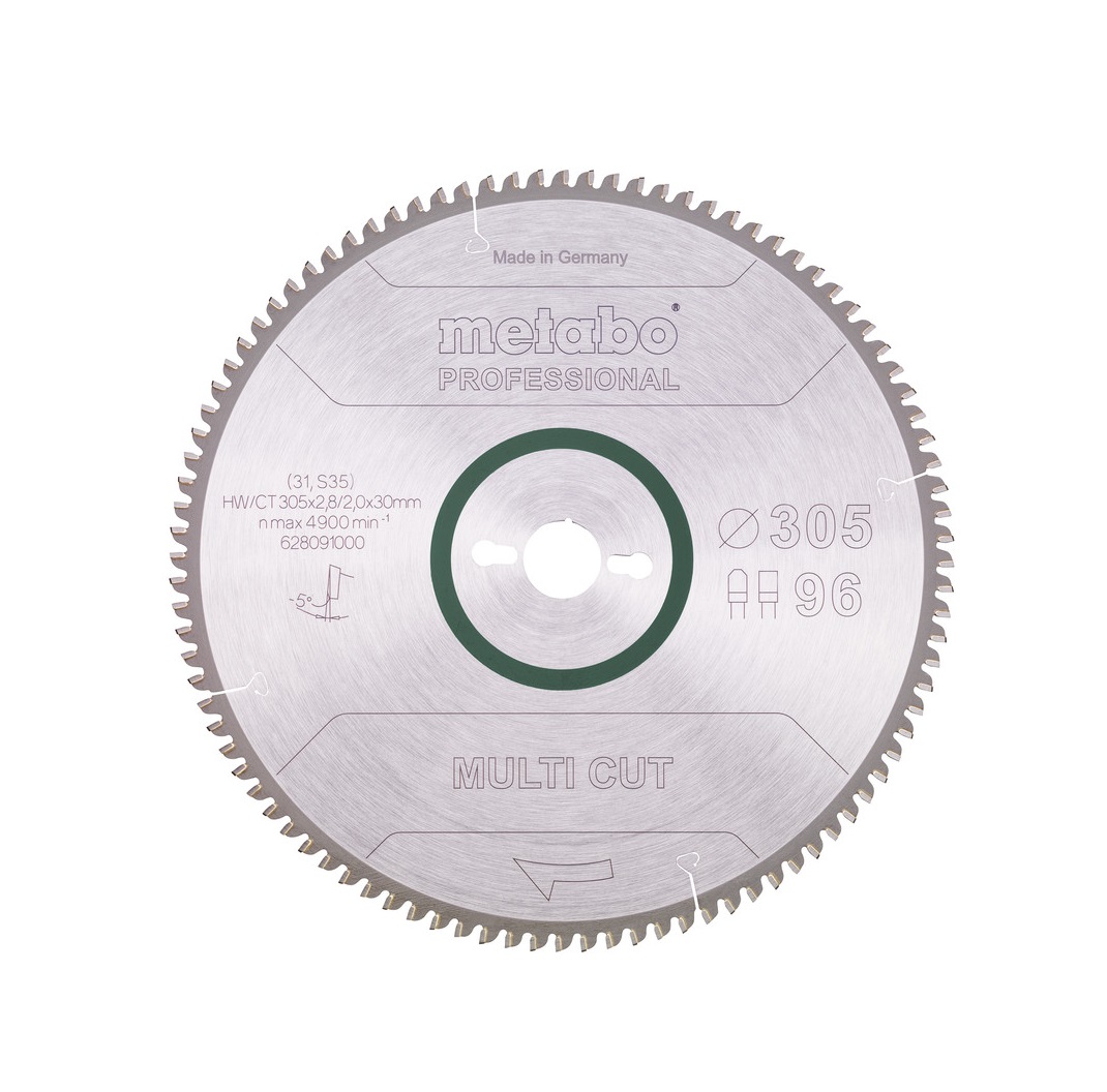 Metabo list kružne pile 305x30 96Z 628091 alu - Slika 2