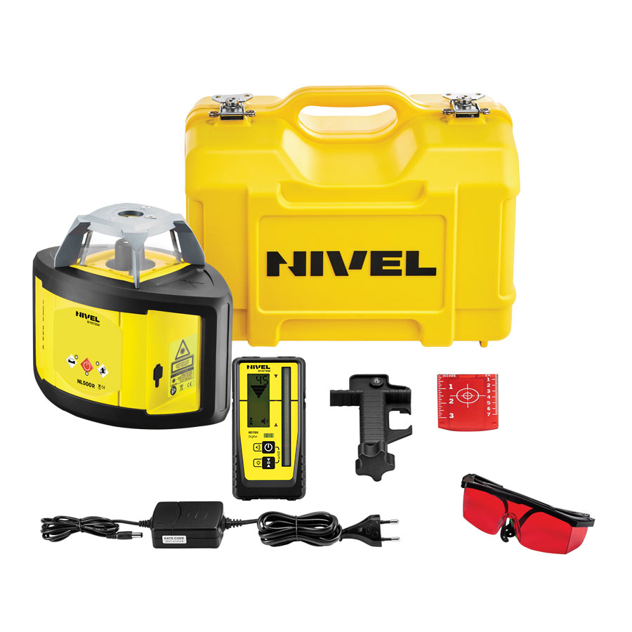 Nivel rotirajući digitalni laserski nivelir NL500R + stativ i prijemnik - Slika 2