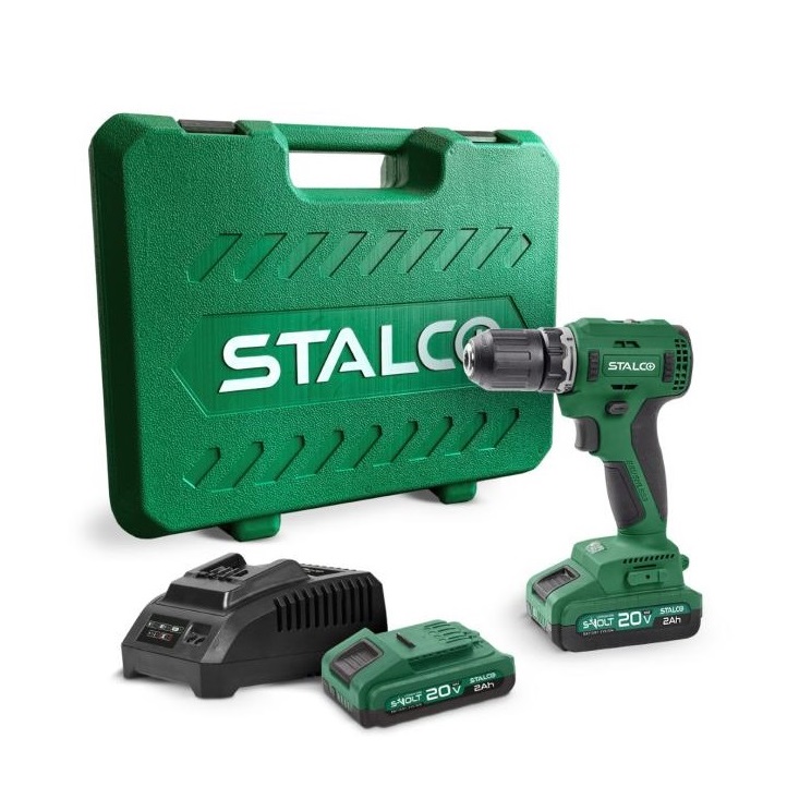 Stalco aku odvijač DS20-55BL 20V 2x2,0Ah +punjač +kofer 97310 - Slika 4