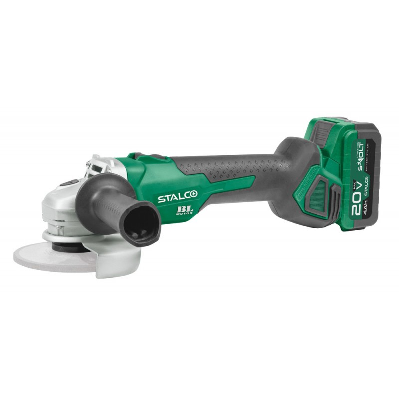 Stalco aku kutna brusilica AGS20-12BL 2x4Ah +punjač +kofer S-97301 - Slika 2