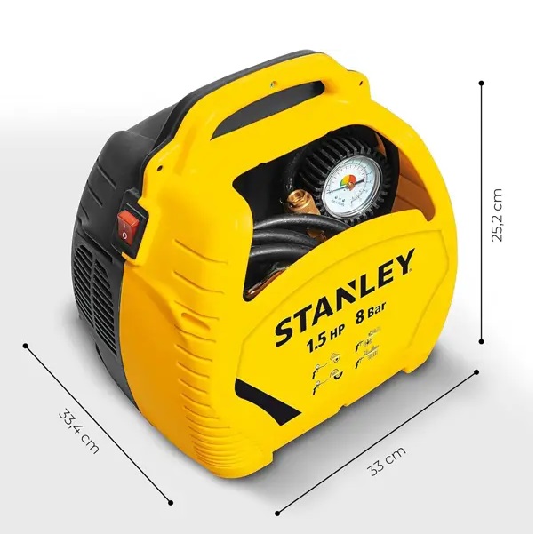 Stanley kompresor prijenosni 8bar 1,5KS AIR KIT - Slika 2