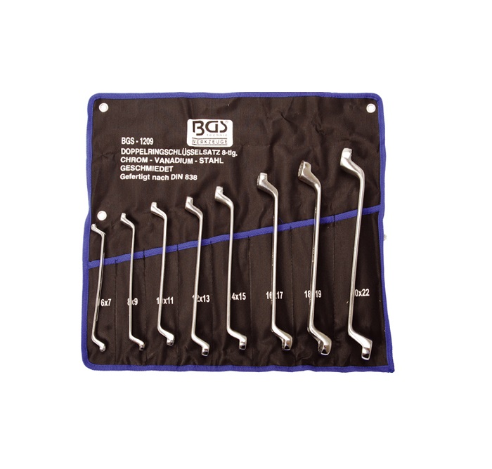 BGS set okastih ključeva 6x7-20x22mm 8-dijelni pro+ 1209
