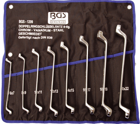 BGS set okastih ključeva 6x7-20x22mm 8-dijelni pro+ 1209 - Slika 2