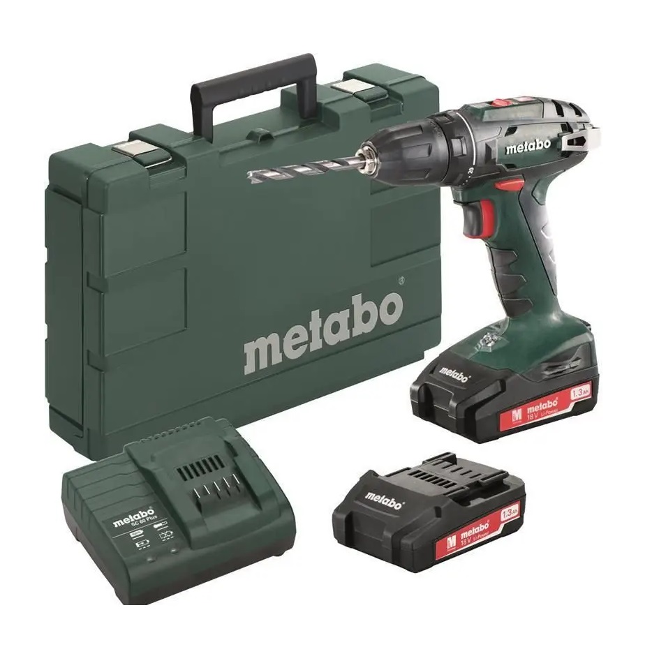 Metabo aku bušilica BS 18 2x1,5Ah, kofer - 602207950