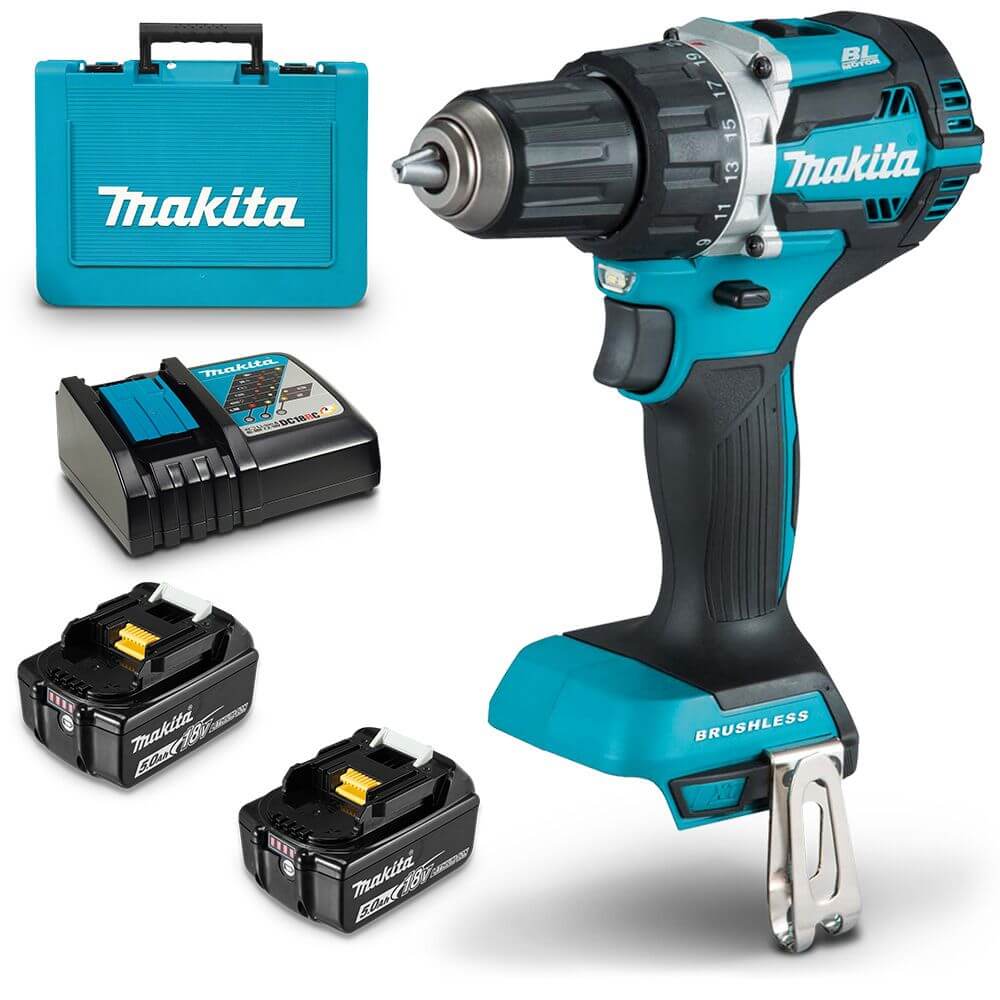 Makita aku bušilica-odvijač DDF484RTE 54Nm 2x18V 5,0Ah - Slika 3