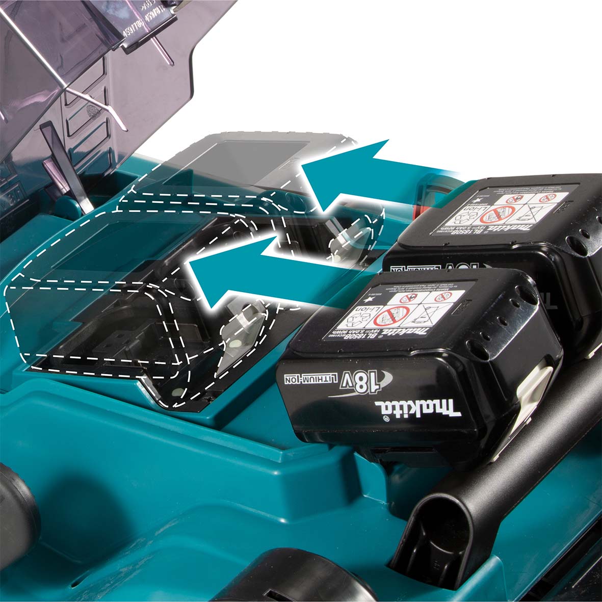 Makita akumulatorska kosilica DLM432CT2 + 2x5,0Ah i punjač - Slika 4
