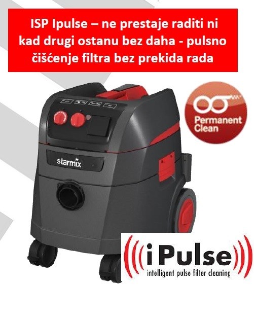 Starmix profi usisavač sa elektromagnetskim pulsnim čišćenjem filtera ISP iPulse L-1635 Top - Slika 3