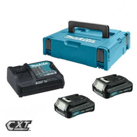 Makita CXT set za napajanje (2xBL1015,DC10SA,Makpac) 197653-5