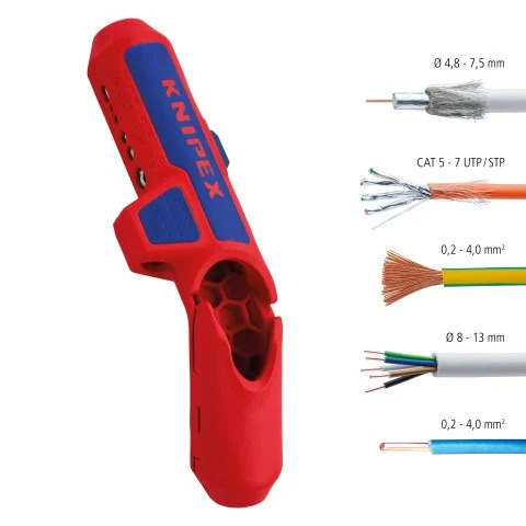 Knipex ErgoStrip alat za skidanje izolacije 16 95 01 SB - Slika 5