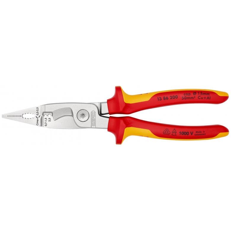 Knipex kliješta elektroinstalacijska multifunkcionalna VDE 13 86 200 - Slika 2